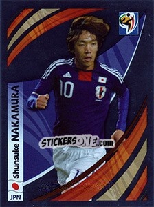 Cromo Shunsuke Nakamura - FIFA World Cup South Africa 2010 - Panini