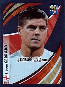 Sticker Steven Gerrard - FIFA World Cup South Africa 2010 - Panini