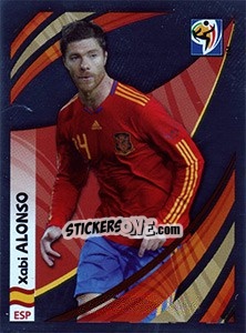 Sticker Xabi Alonso - FIFA World Cup South Africa 2010 n. TT-N - Panini