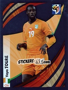 Sticker Yaya Toure - FIFA World Cup South Africa 2010 n. TT-R - Panini