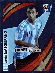 Sticker Javier Mascherano - FIFA World Cup South Africa 2010 n. TT-W - Panini