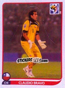 Sticker Claudio Bravo - FIFA World Cup South Africa 2010 n. CL-CB - Panini