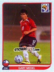 Figurina Gary Medel - FIFA World Cup South Africa 2010 - Panini