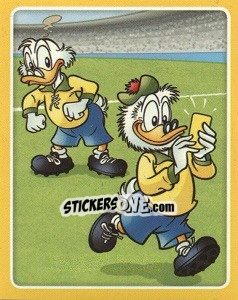 Sticker Primera Tarjeta Amarilla para un Brasileño (Penny, CM-1970) - Copa Disney 2014 n. 11 - Navarrete