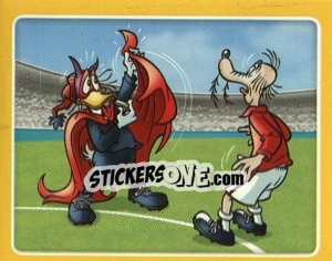 Sticker Primera Tarjeta Roja (Caszcely de Chile, CM-1974) - Copa Disney 2014 n. 12 - Navarrete