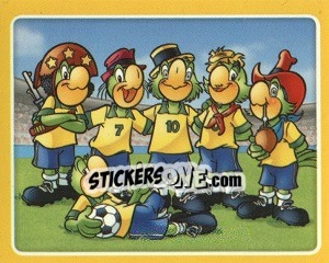 Sticker Selección con Más Victorias Consecutivas (Brasil, CM-2002, 2006)