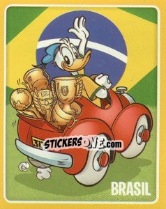 Sticker Brasil (Pentacampeón 1958, 1962, 1979, 1994, 2002)