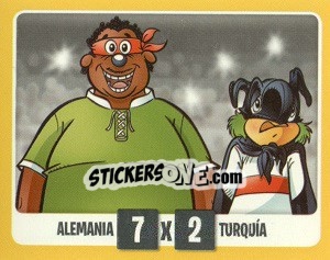 Sticker Alemania 7 x Turquía 2 (Suiza 1954) - Copa Disney 2014 - Navarrete