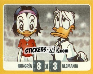 Sticker Hungría 8 x Alemania 3 (Suiza 1954)