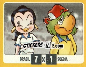 Sticker Brasil 7 x Suecia 1 (Brasil 1950) - Copa Disney 2014 n. 80 - Navarrete