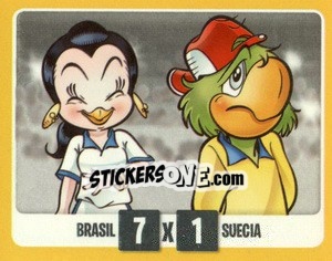 Sticker Brasil 7 x Suecia 1 (Brasil 1950) - Copa Disney 2014 - Navarrete