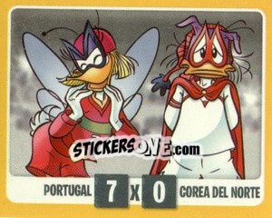 Sticker Portugal 7 x Corea del Norte (Sudáfrica 2010) - Copa Disney 2014 - Navarrete