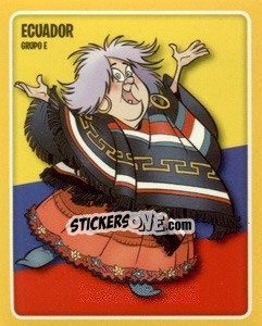 Sticker Ecuador, Grupo E - Copa Disney 2014 n. 154 - Navarrete