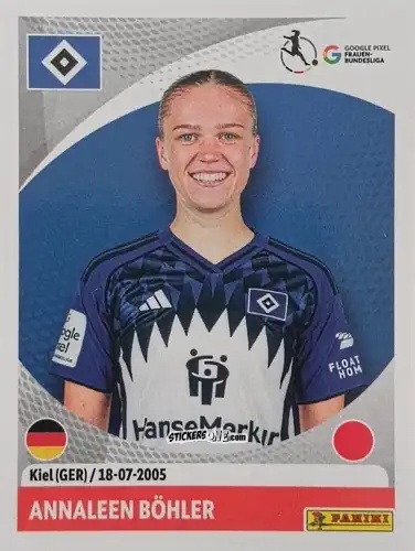 Figurina Annalena Böhler - German Woman's Bundesliga 2025-2026
 n. 164 - Panini