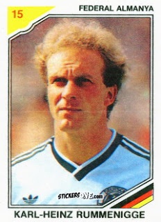 Figurina Karl-Heinz Rummenigge - Final 86
 n. 15 - Ulker