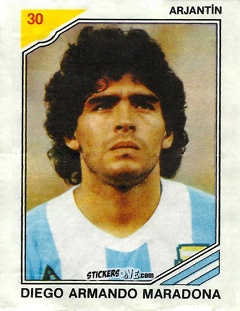 Figurina Diego Armando Maradona - Final 86
 n. 30 - Ulker