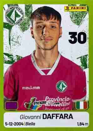 Sticker Giovanni Daffara - Calciatori Serie BKT 2025-2026
 n. 23 - Panini
