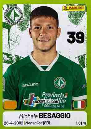 Figurina Michele Besaggio - Calciatori Serie BKT 2025-2026
 n. 33 - Panini