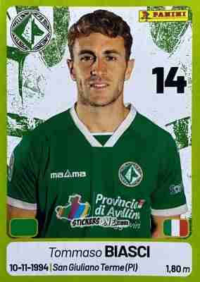 Sticker Tommaso Biasci - Calciatori Serie BKT 2025-2026
 n. 41 - Panini