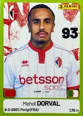 Cromo Mehdi Dorval - Calciatori Serie BKT 2025-2026
 n. 46 - Panini