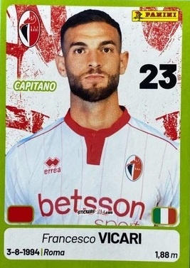 Cromo Francesco Vicari - Calciatori Serie BKT 2025-2026
 n. 48 - Panini