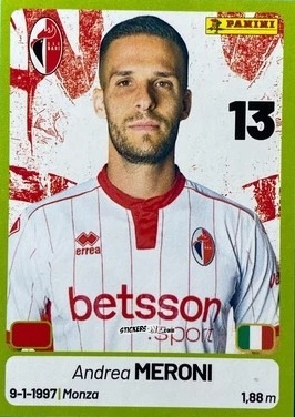Cromo Andrea Meroni - Calciatori Serie BKT 2025-2026
 n. 51 - Panini
