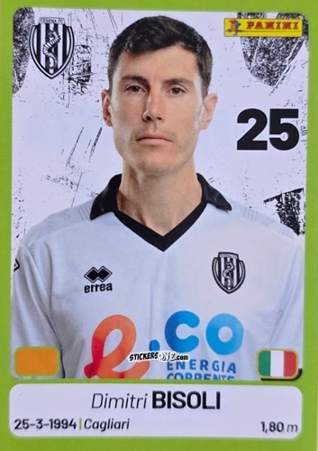 Cromo Dimitri Bisoli - Calciatori Serie BKT 2025-2026
 n. 121 - Panini