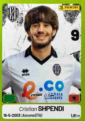 Sticker Cristian Shpendi - Calciatori Serie BKT 2025-2026
 n. 126 - Panini