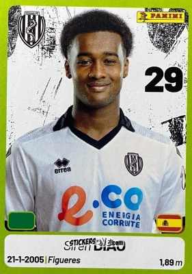 Sticker Siren Diao - Calciatori Serie BKT 2025-2026
 n. 128 - Panini