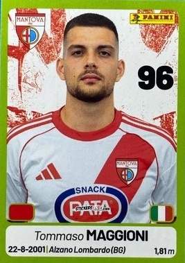 Cromo Tommaso Maggioni - Calciatori Serie BKT 2025-2026
 n. 204 - Panini