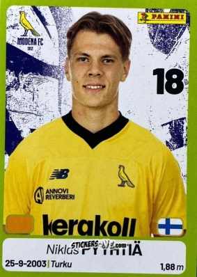Cromo Niklas Pyyhtiä - Calciatori Serie BKT 2025-2026
 n. 230 - Panini