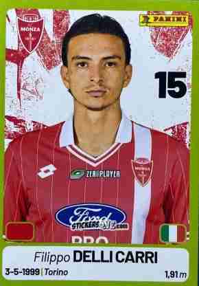 Cromo Filippo Delli Carri - Calciatori Serie BKT 2025-2026
 n. 248 - Panini