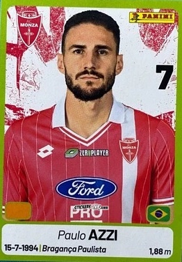 Cromo Paulo Azzi - Calciatori Serie BKT 2025-2026
 n. 254 - Panini