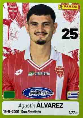 Cromo Agustín Álvarez - Calciatori Serie BKT 2025-2026
 n. 258 - Panini