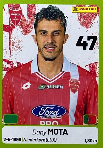 Cromo Dany Mota - Calciatori Serie BKT 2025-2026
 n. 259 - Panini