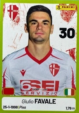 Figurina Giulio Favale - Calciatori Serie BKT 2025-2026
 n. 272 - Panini