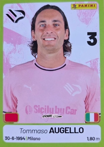 Figurina Tommaso Augello - Calciatori Serie BKT 2025-2026
 n. 289 - Panini