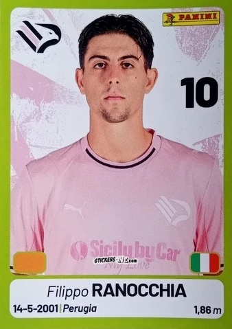 Figurina Filippo Ranocchia - Calciatori Serie BKT 2025-2026
 n. 295 - Panini