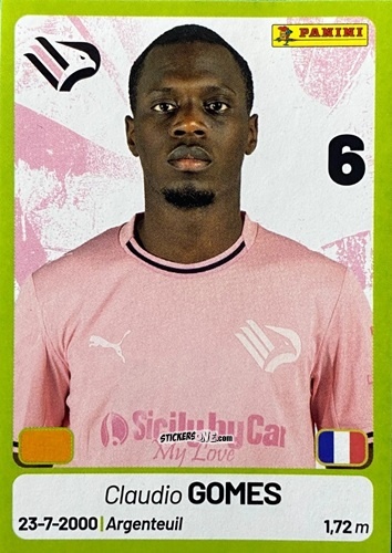 Figurina Claudio Gomes - Calciatori Serie BKT 2025-2026
 n. 296 - Panini