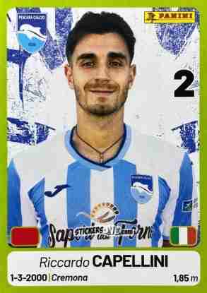 Figurina Riccardo Capellini - Calciatori Serie BKT 2025-2026
 n. 313 - Panini