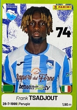 Figurina Frank Tsadjout - Calciatori Serie BKT 2025-2026
 n. 324 - Panini