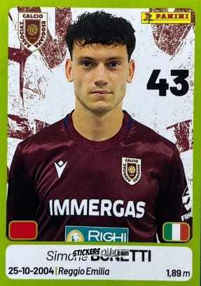 Figurina Simone Bonetti - Calciatori Serie BKT 2025-2026
 n. 335 - Panini