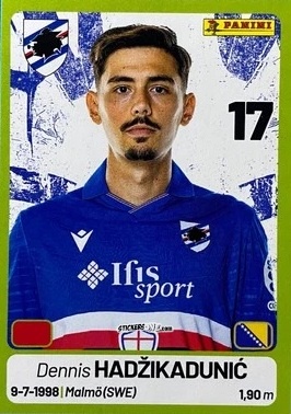 Sticker Dennis Hadžikadunić - Calciatori Serie BKT 2025-2026
 n. 354 - Panini