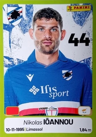 Cromo Nikolas Ioannou - Calciatori Serie BKT 2025-2026
 n. 356 - Panini