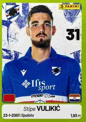 Figurina Stipe Vulikić - Calciatori Serie BKT 2025-2026
 n. 359 - Panini