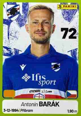 Sticker Antonín Barák - Calciatori Serie BKT 2025-2026
 n. 361 - Panini