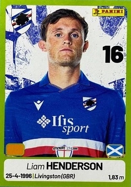 Cromo Liam Henderson - Calciatori Serie BKT 2025-2026
 n. 363 - Panini