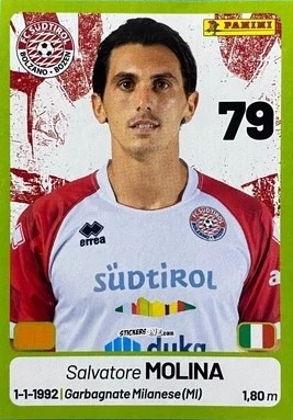 Cromo Salvatore Molina - Calciatori Serie BKT 2025-2026
 n. 410 - Panini