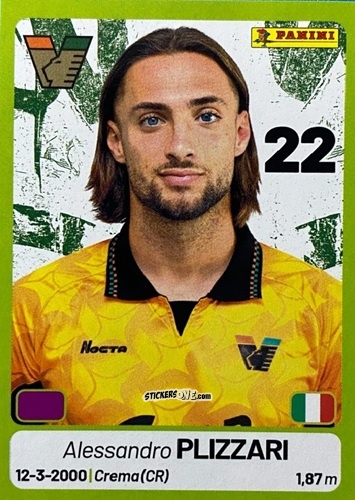 Sticker Alessandro Plizzari - Calciatori Serie BKT 2025-2026
 n. 419 - Panini