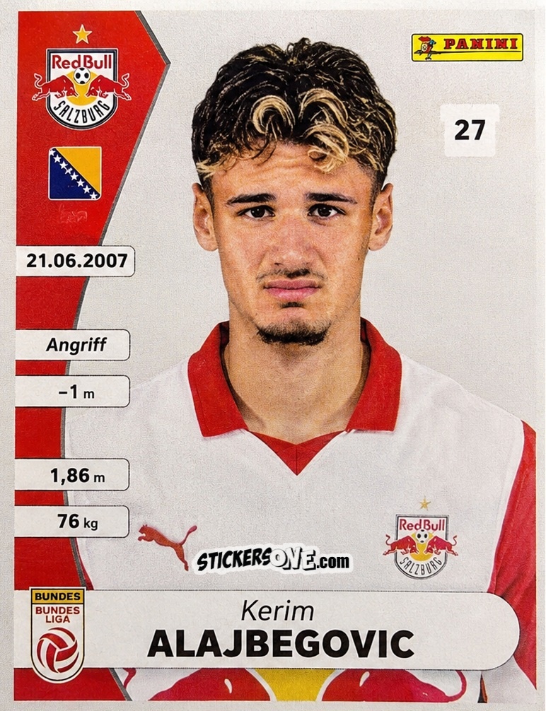 Figurina Kerim Alajbegovic - Admiral Bundesliga Österreich 2025-2026
 n. 74 - Panini